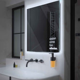 LED Spiegel Quadratisch | Wandschalter-Steuerung | Kaltweißes Licht - Reyze Seria Motivated Model 1